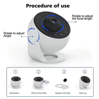 13 in 1 Star Projector, Night Light Galaxy Projector Starry Sky Projector 360° Rotate Planetarium Lamp for Kids Bedroom Deco